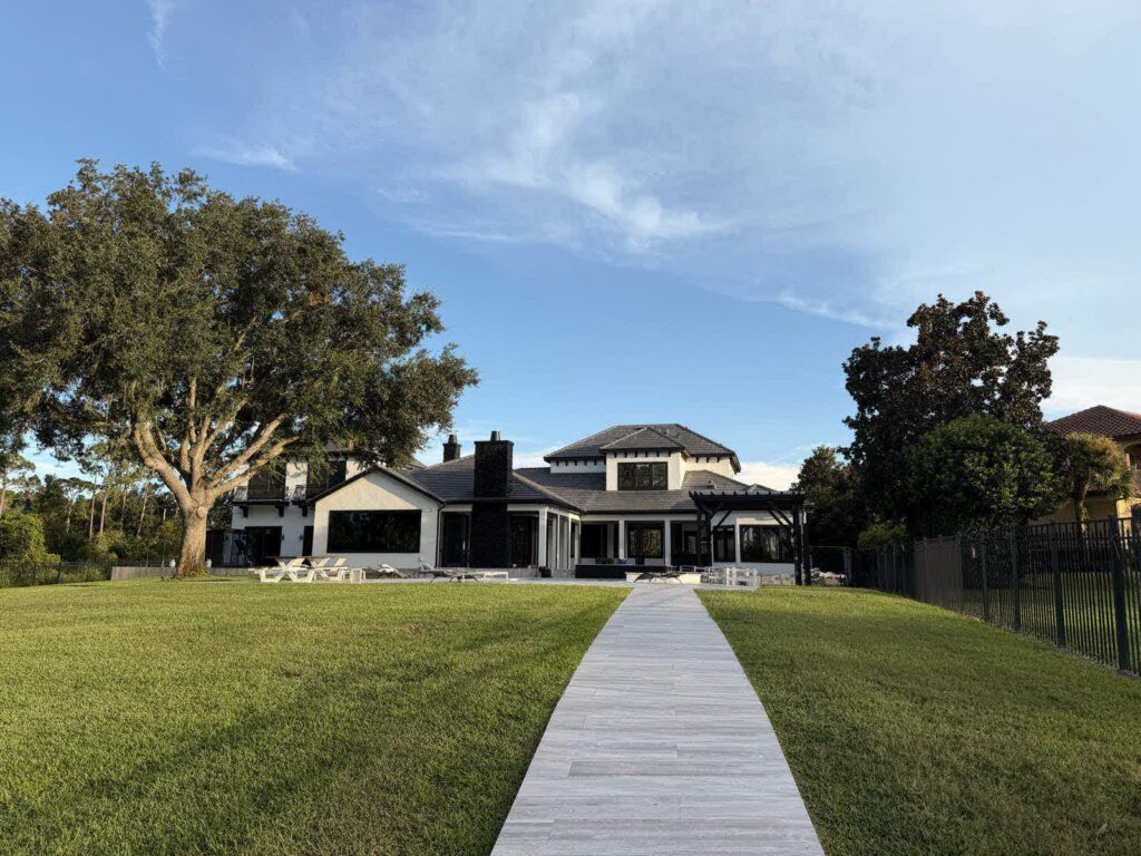 Completed rear view of a Westchase exterior painting project