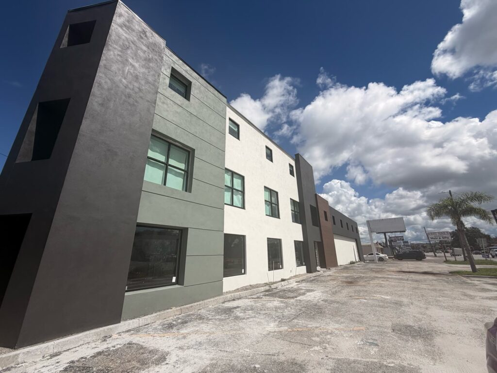 Second completed view of the Tampa commercial property front
