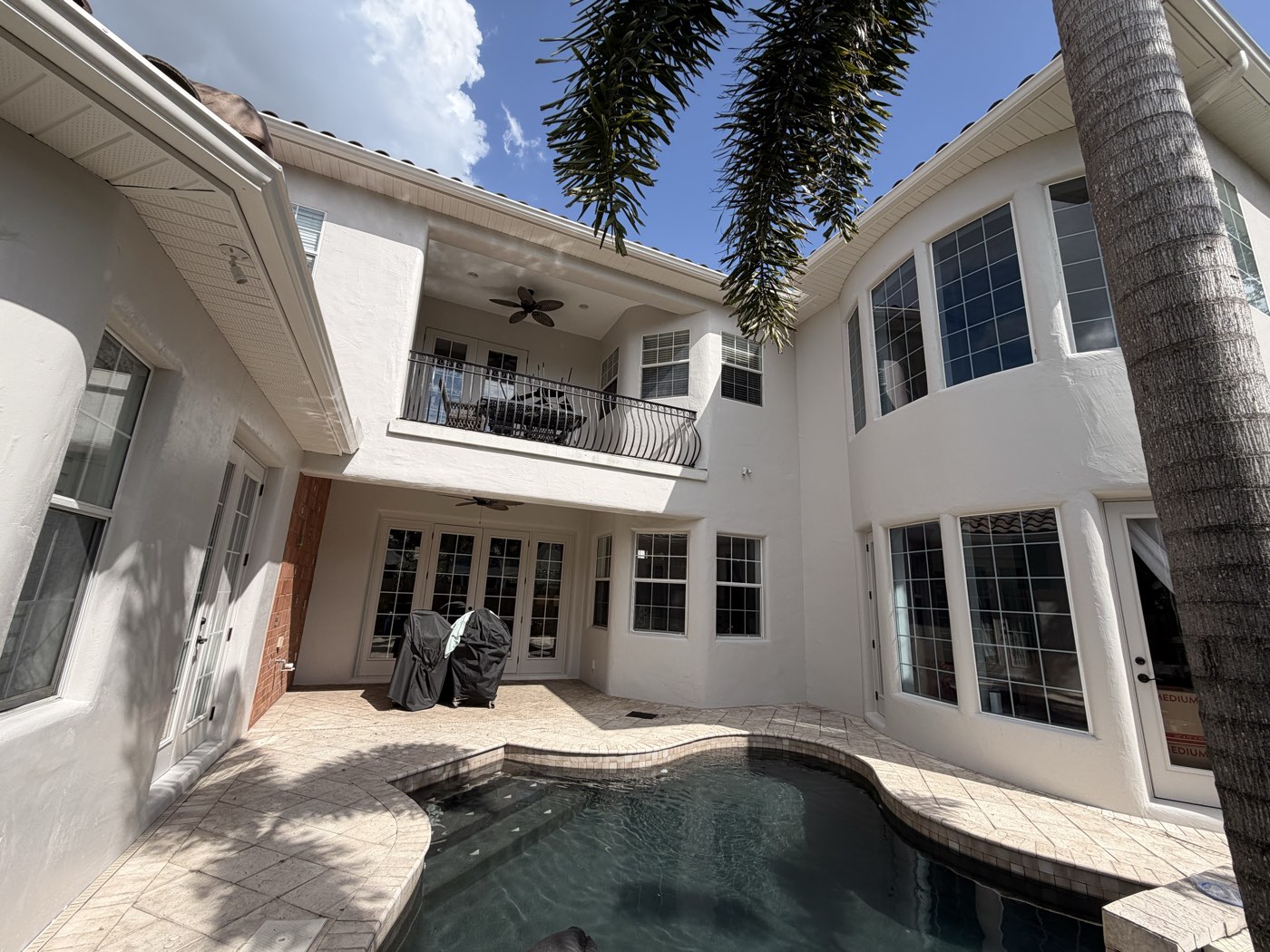 Completed pool-home exterior repaint